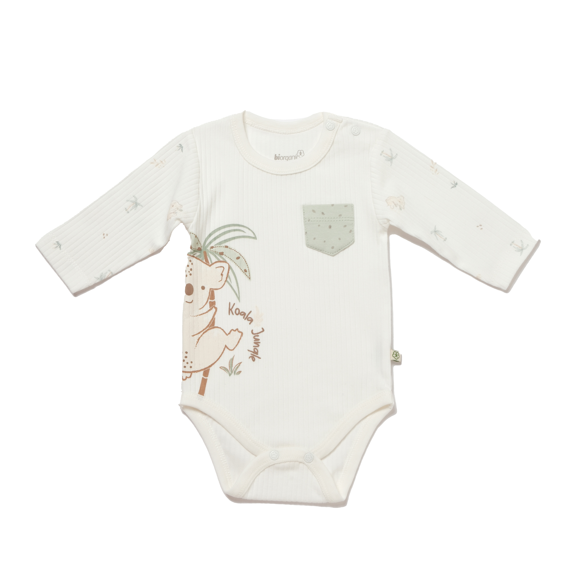 BiOrganic Koala Jungle Body Long Sleeve Mint (2 Years)