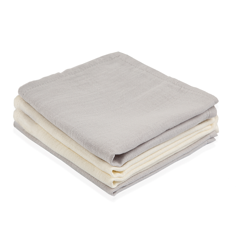 Babyjem Muslin Mouth Tissue / 4 Pcs / Grey - Image 6