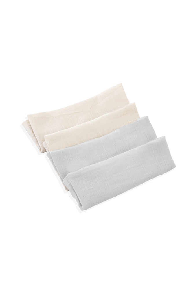Babyjem Muslin Mouth Tissue / 4 Pcs / Grey - Image 9