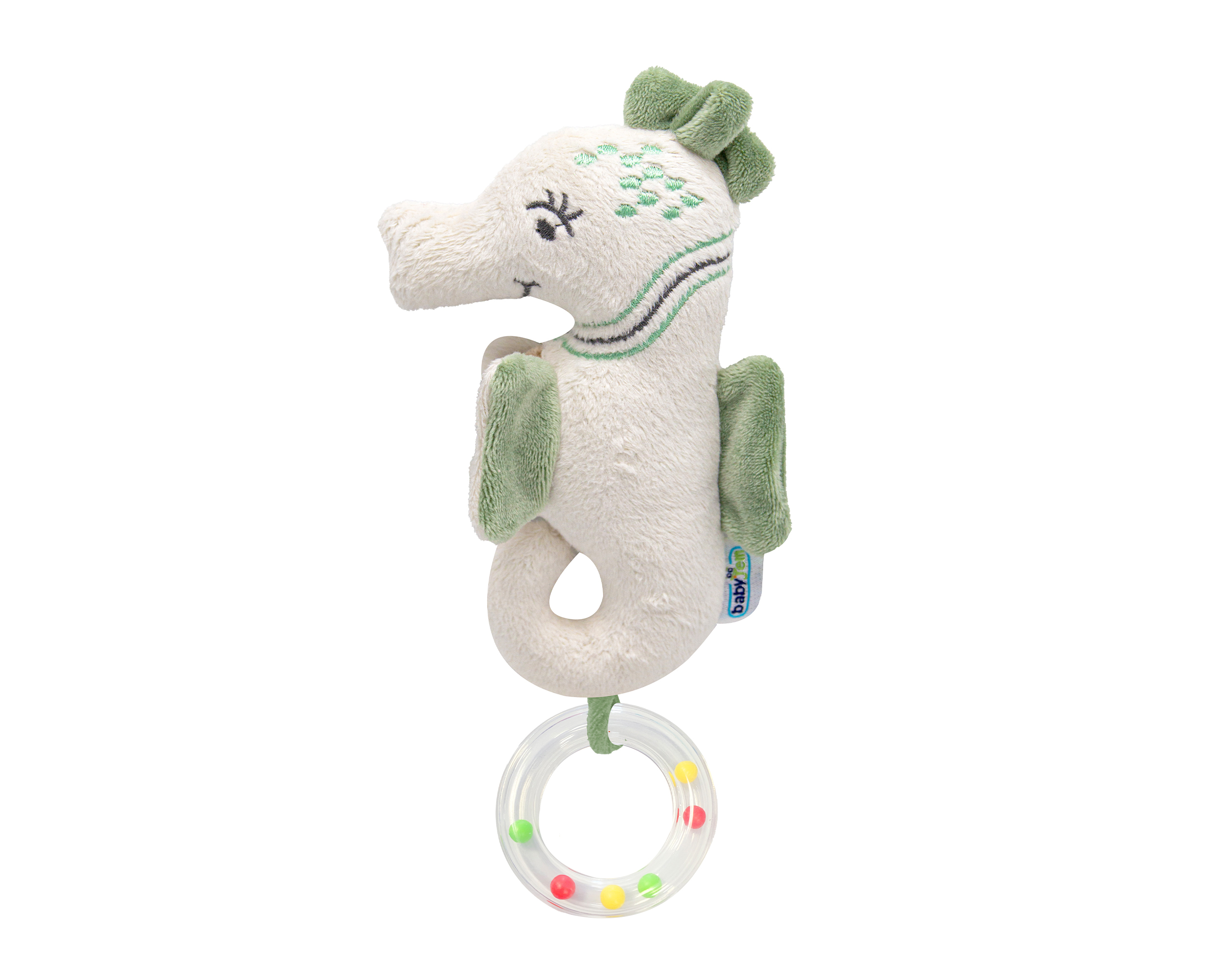 Babyjem Soft Baby Seahorse Rattle Toy / Mint Color