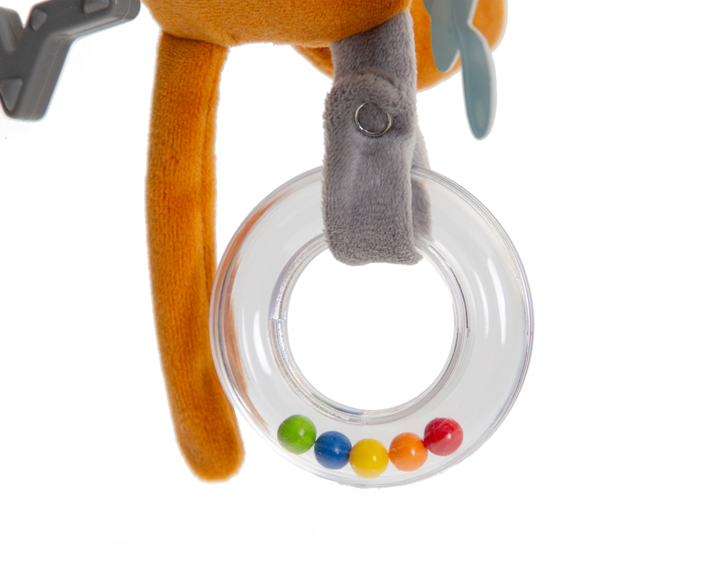 Babyjem Fox Stroller Toy Gray - Image 2