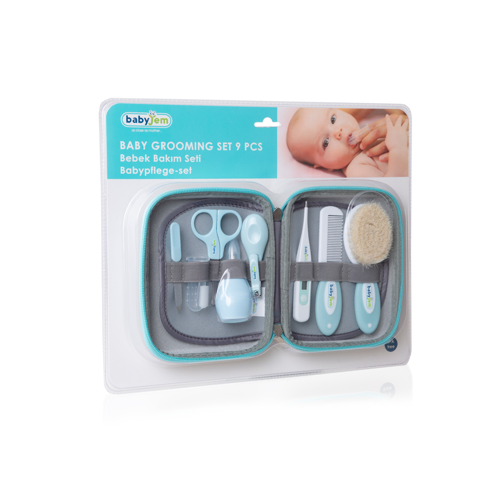 Babyjem Baby GroomiÌng Set 9 Pcs/ Blue - Image 5