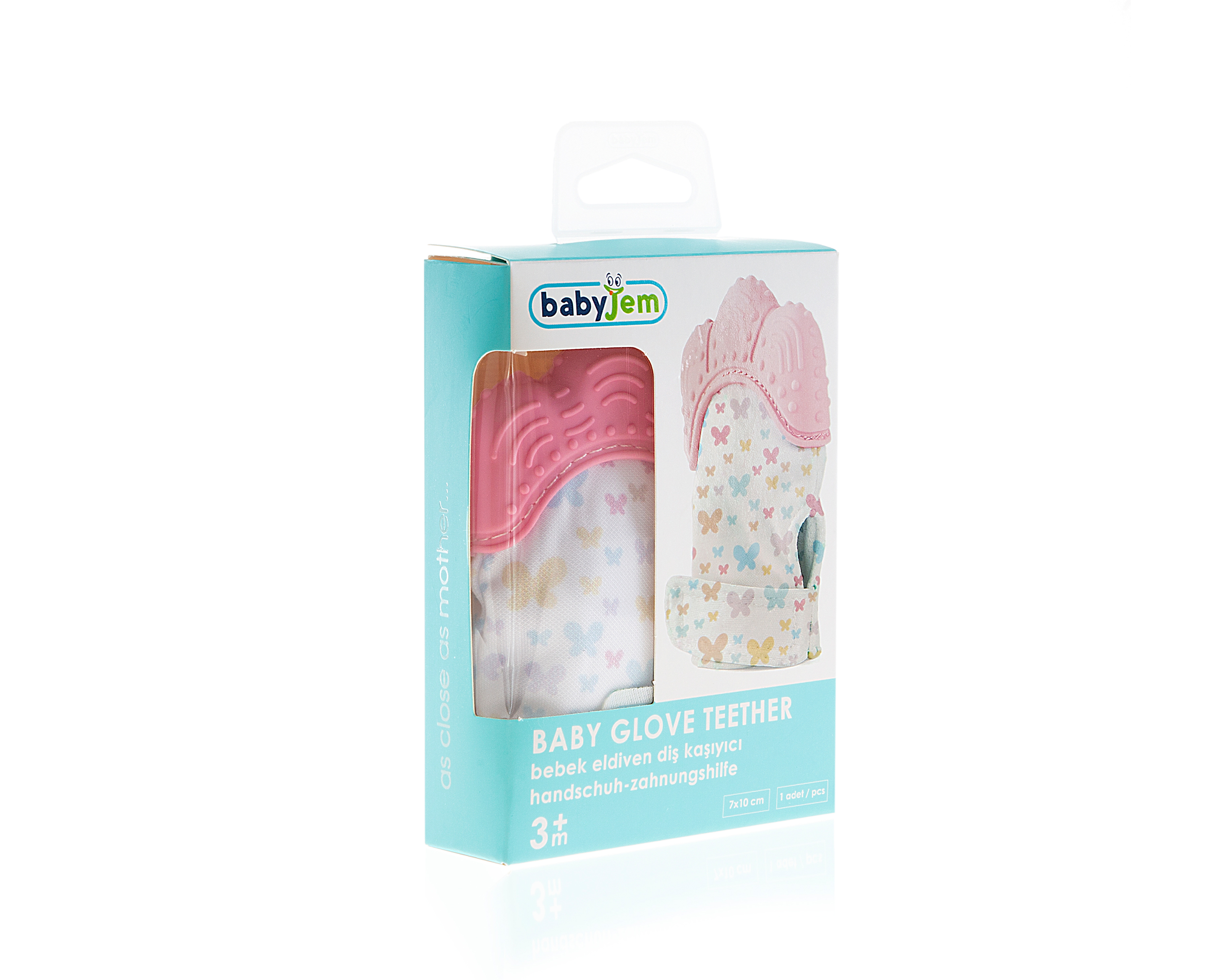 Babyjem Baby Teethering Gloves /Butterfly / Pink - Image 3