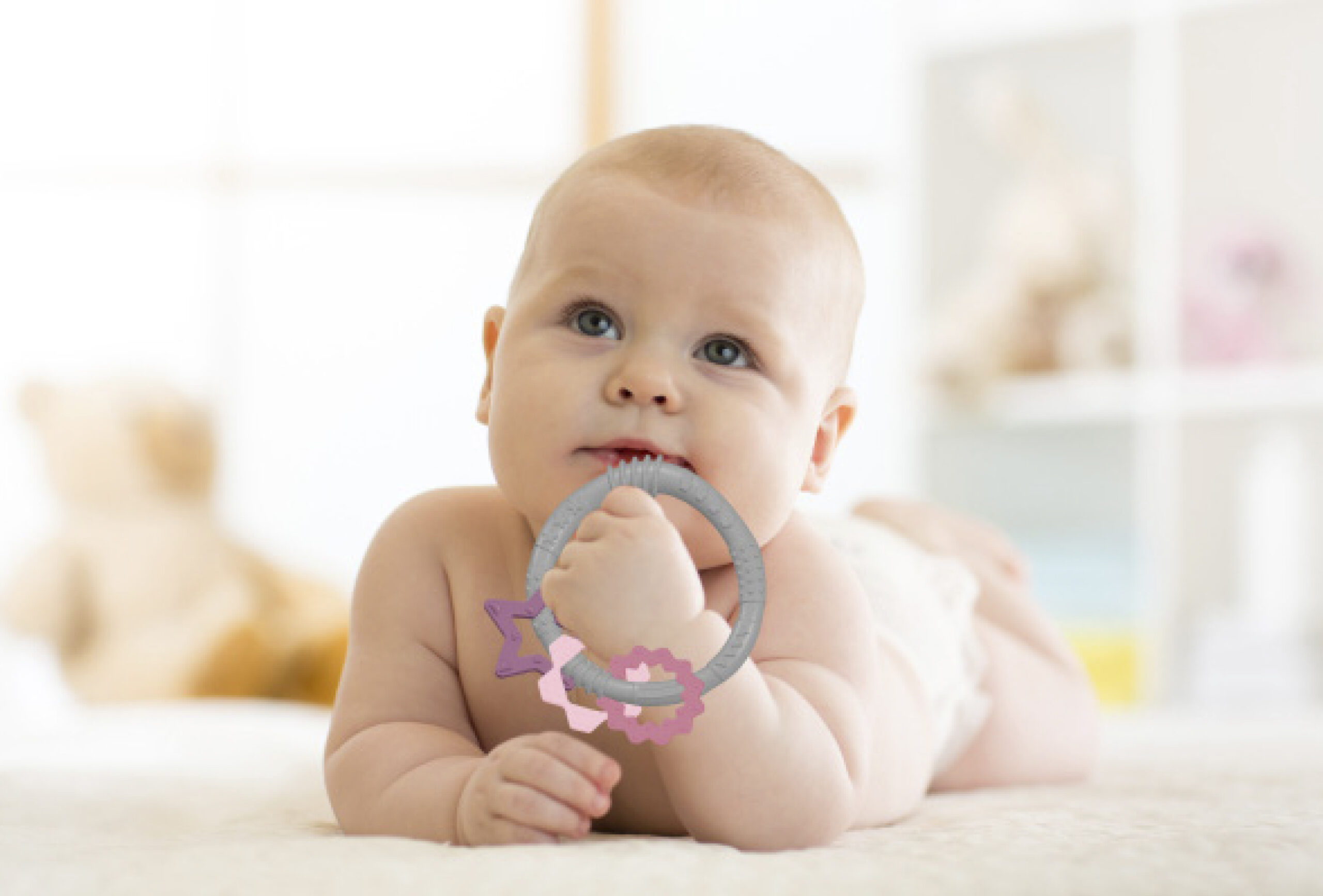 Babyjem Silicon Ring Teether / Pink - Image 2