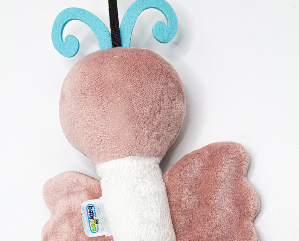 Babyjem Vibrating Baby Butterfly Toy / Rose - Image 6