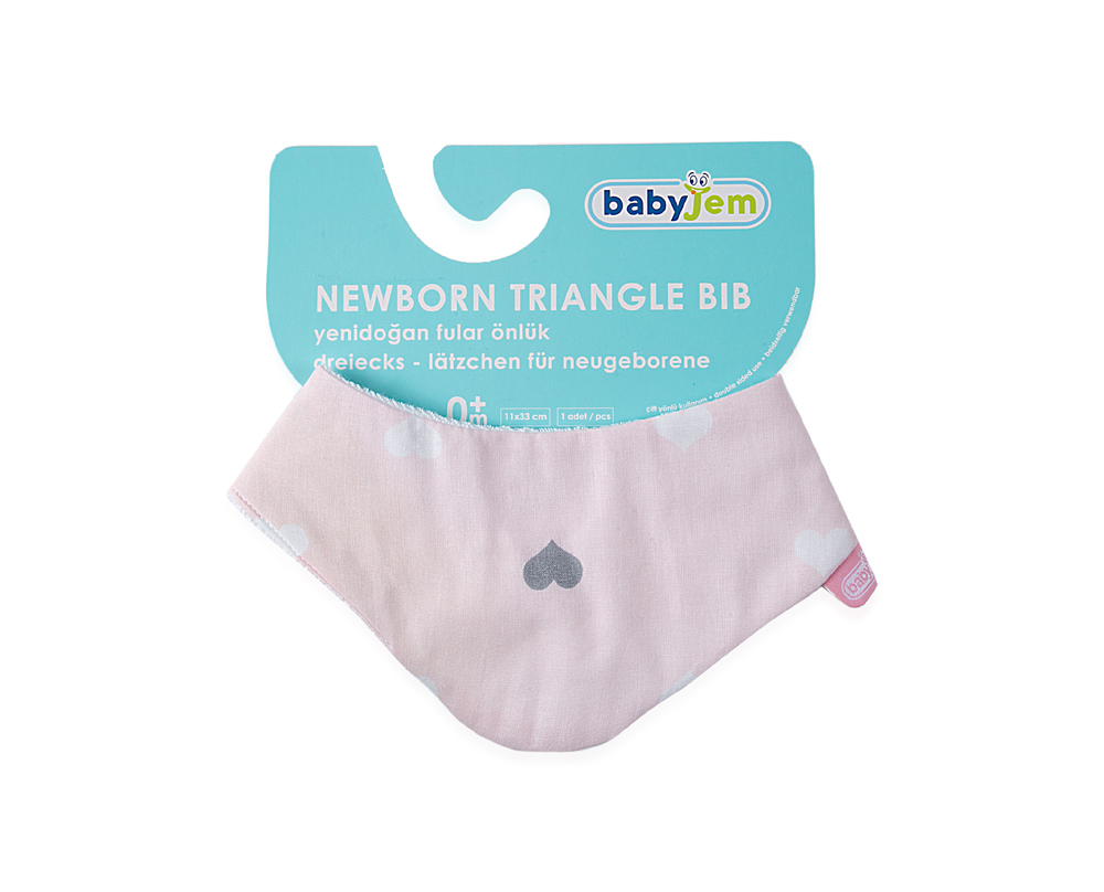 Babyjem Newborn Scarf Apron Pink - Image 7