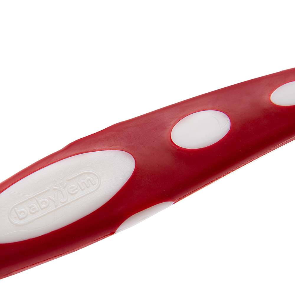 Babyjem Soft Tip Spoon 2 Pcs (Orange & Red) - Image 5