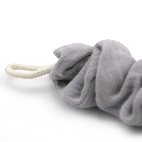 Babyjem Pacifier Hanger With Raw Silk Material(Muslin) Grey - Image 6