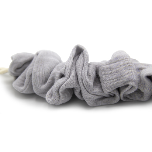 Babyjem Pacifier Hanger With Raw Silk Material(Muslin) Grey - Image 9