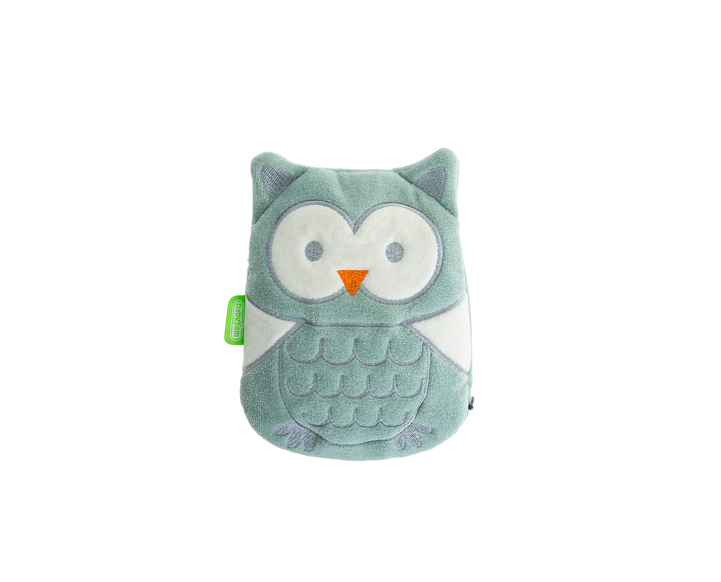 Babyjem Cherry Seeds Filled Velvet Colic Pillow / Owl / Green