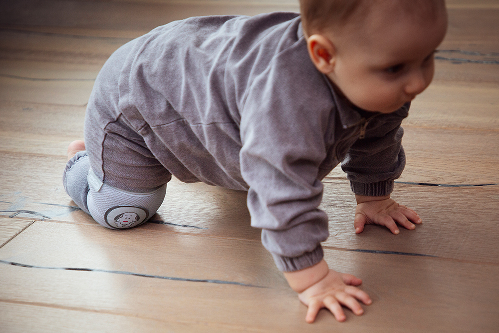 Babyjem Crawling Knee Sleeves Grey - Image 2