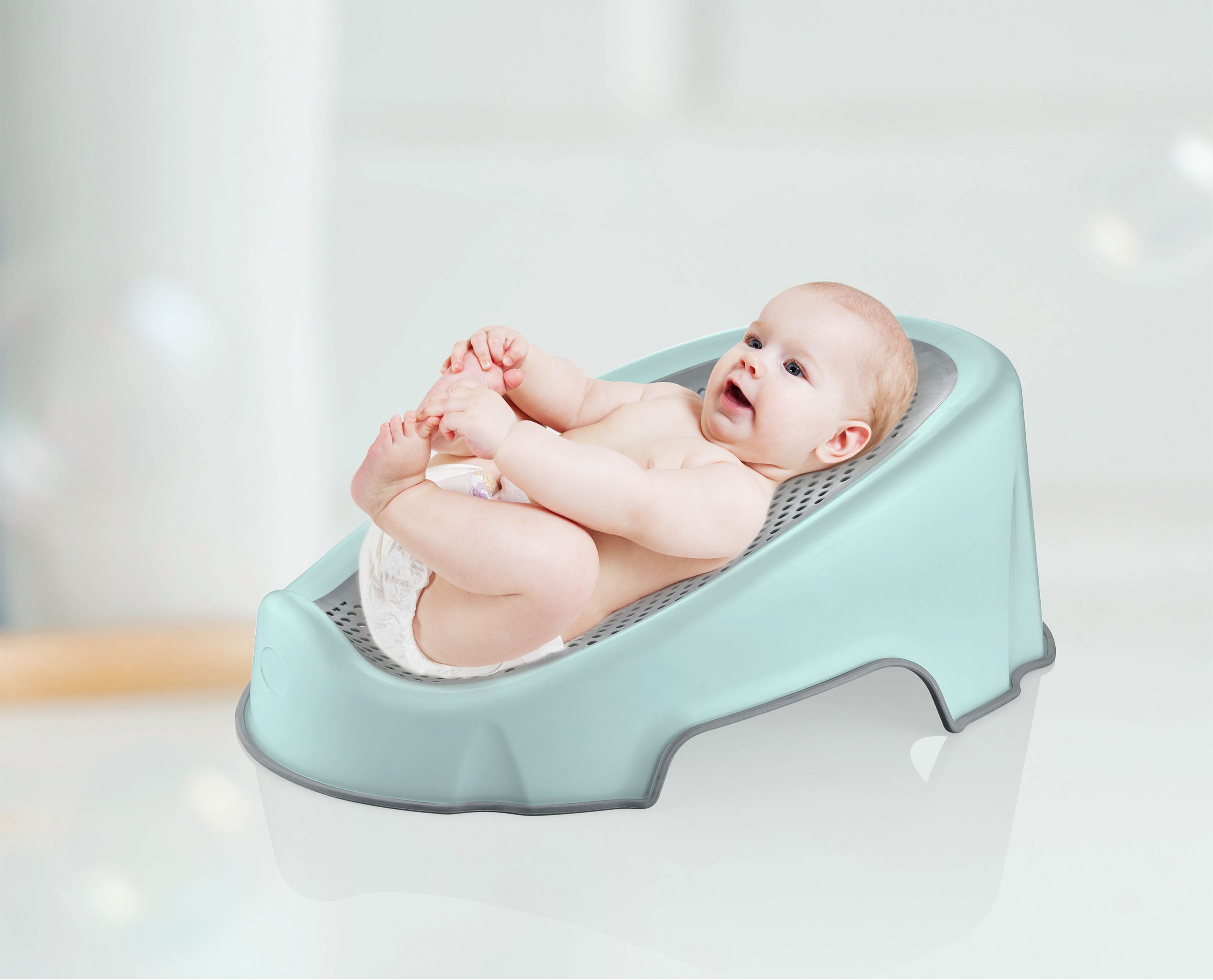 Babyjem Baby Bath Support With Soft Touch Material / Mint Color - Image 2