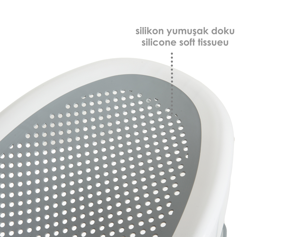 Babyjem Baby Bath Support With Soft Touch Material / WhiÌte Color - Image 5