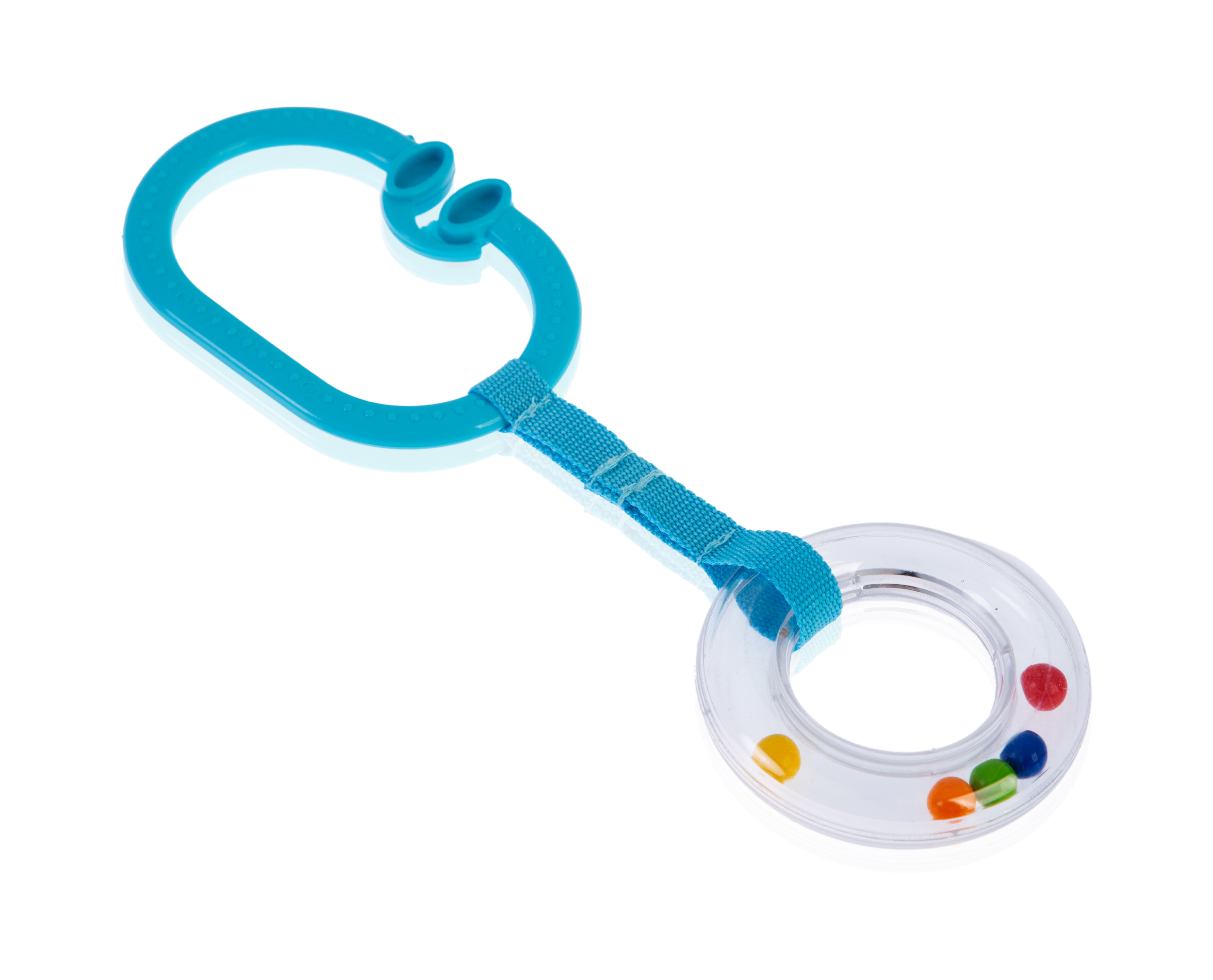 Babyjem Rattle Ring Blue Oval