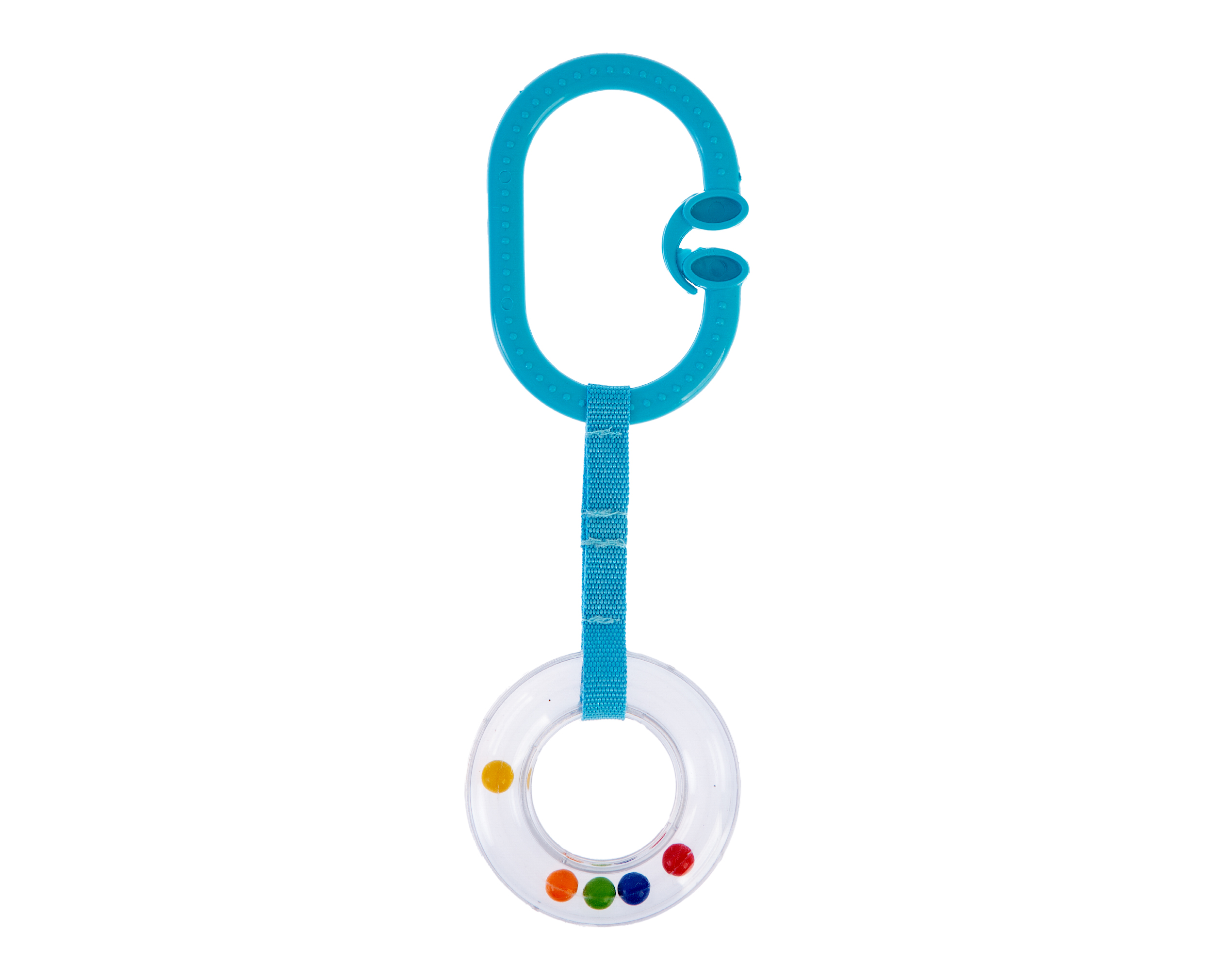 Babyjem Rattle Ring Blue Oval - Image 3