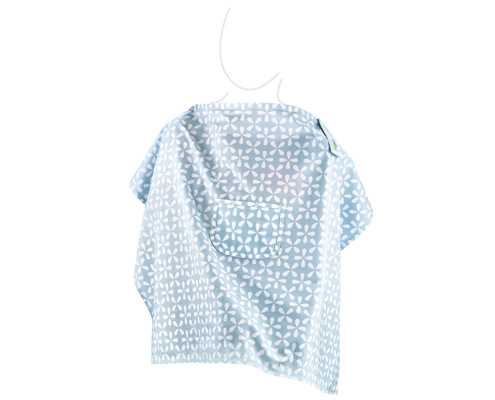 Babyjem Nursing Apron WiÌth Pocket -Blue
