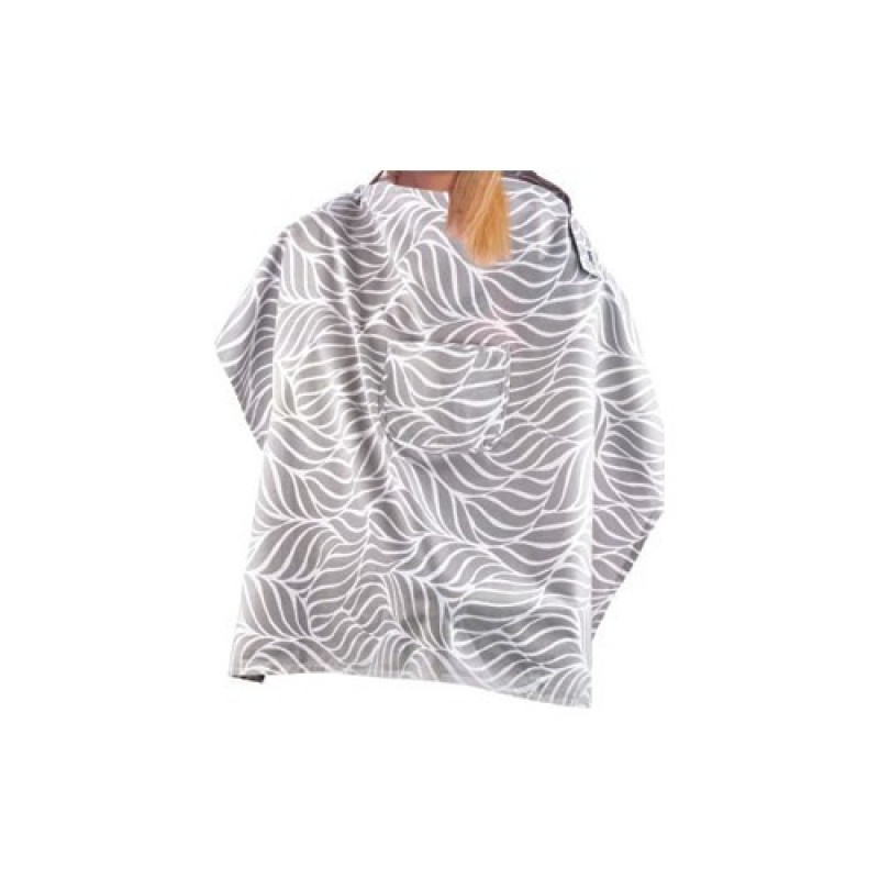 Babyjem Nursing Apron WiÌth Pocket -Grey