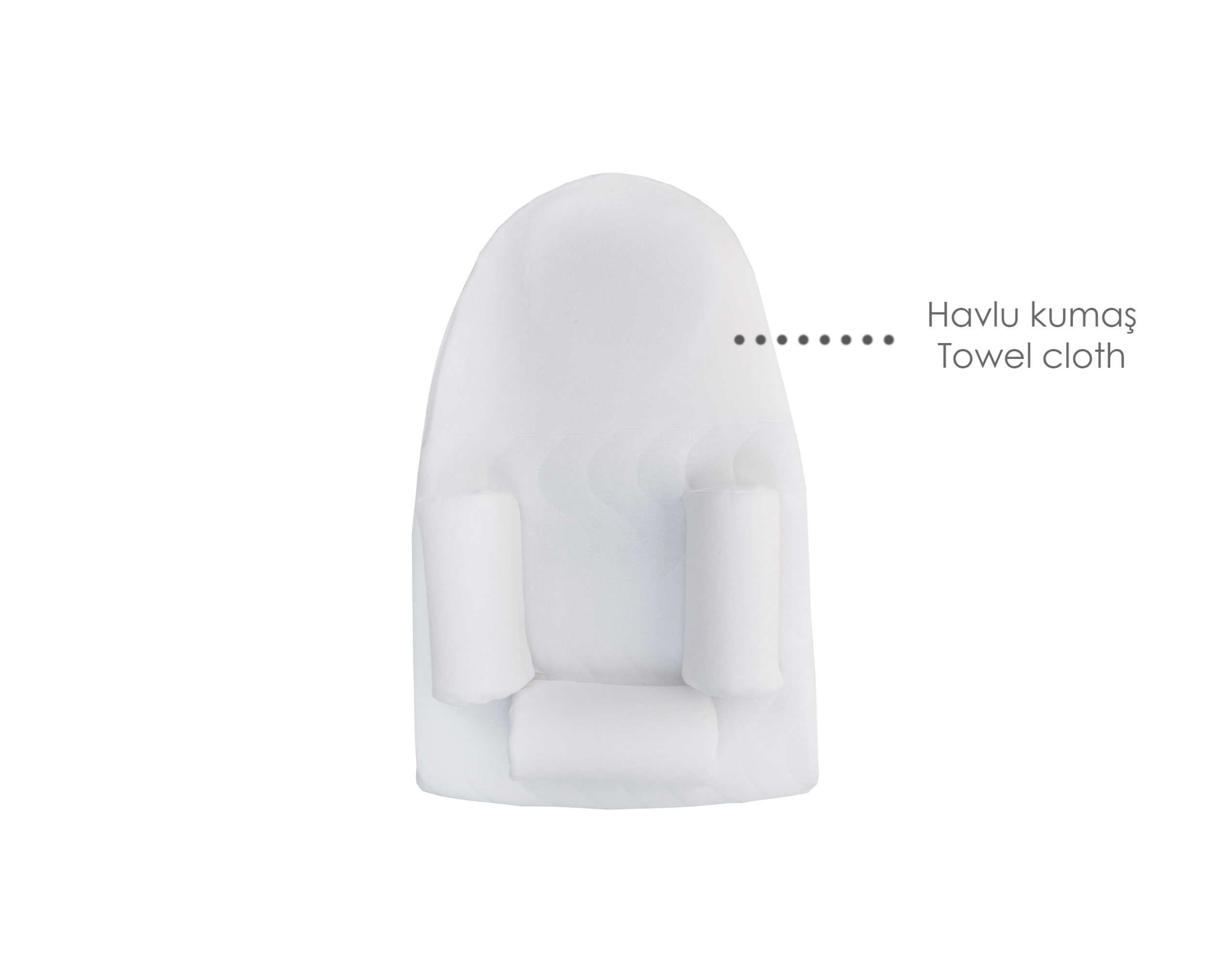 Babyjem Anticholic Sleeping Pillow / Air / White - Image 2