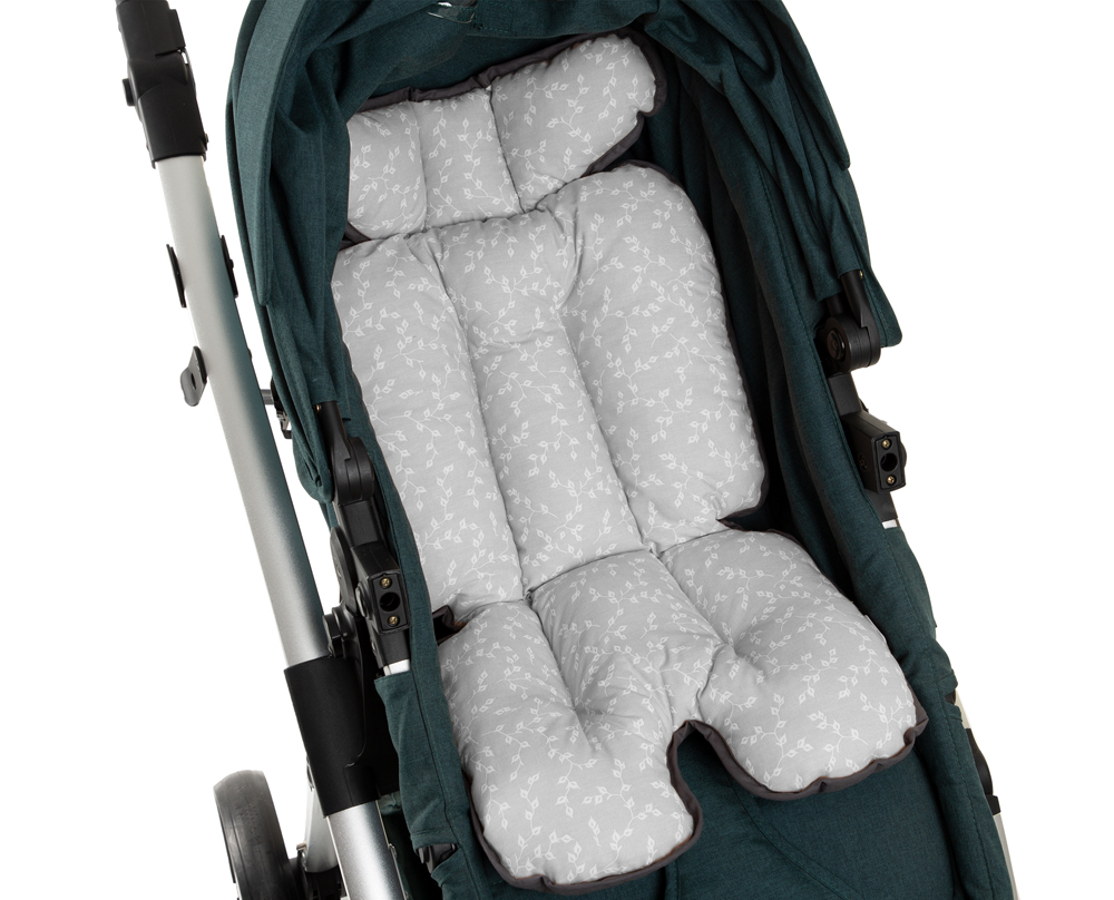 Babyjem Stroller And High Chair Cushion Gray Flower - Image 3