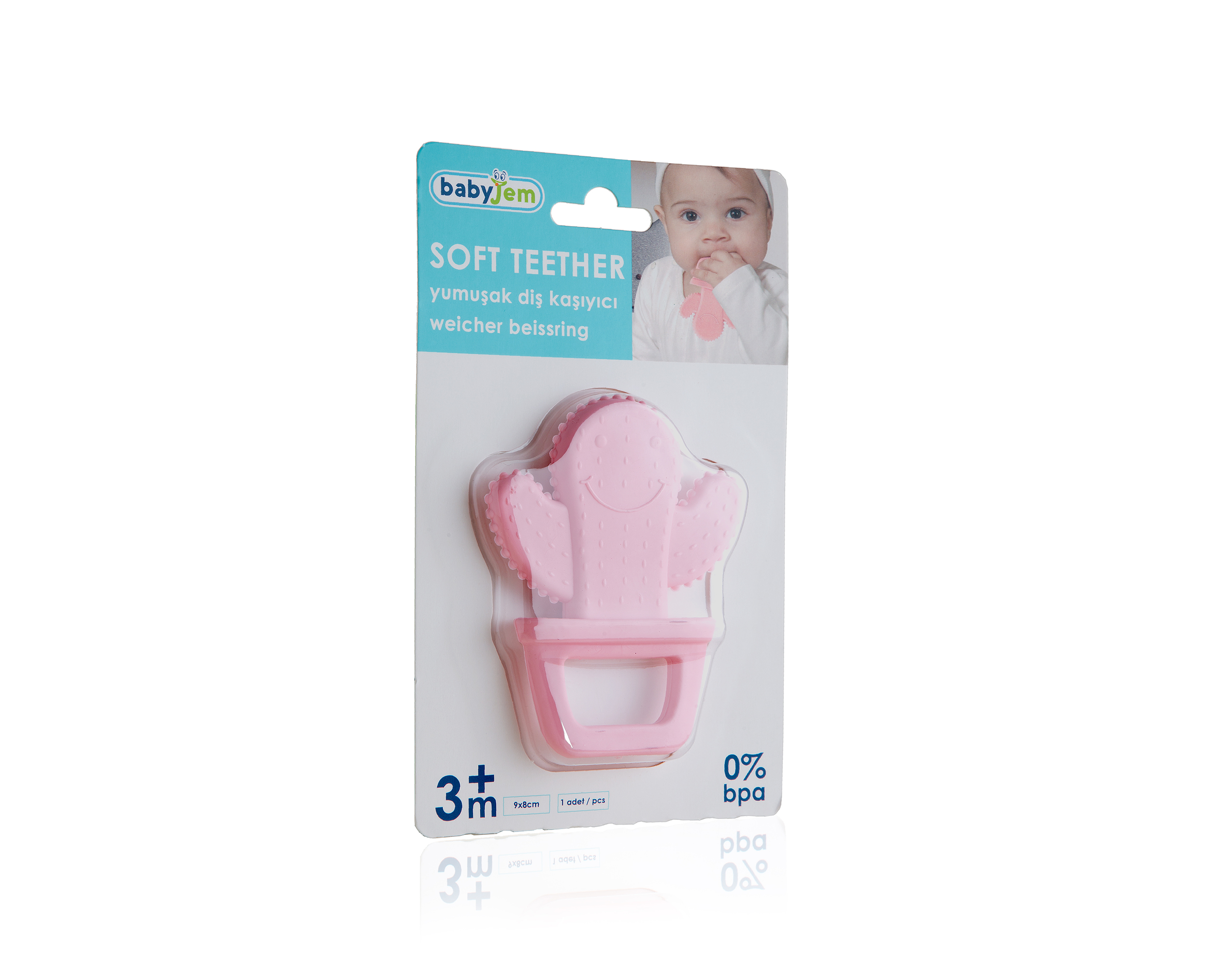 Babyjem Teether Cactus Pink - Image 7