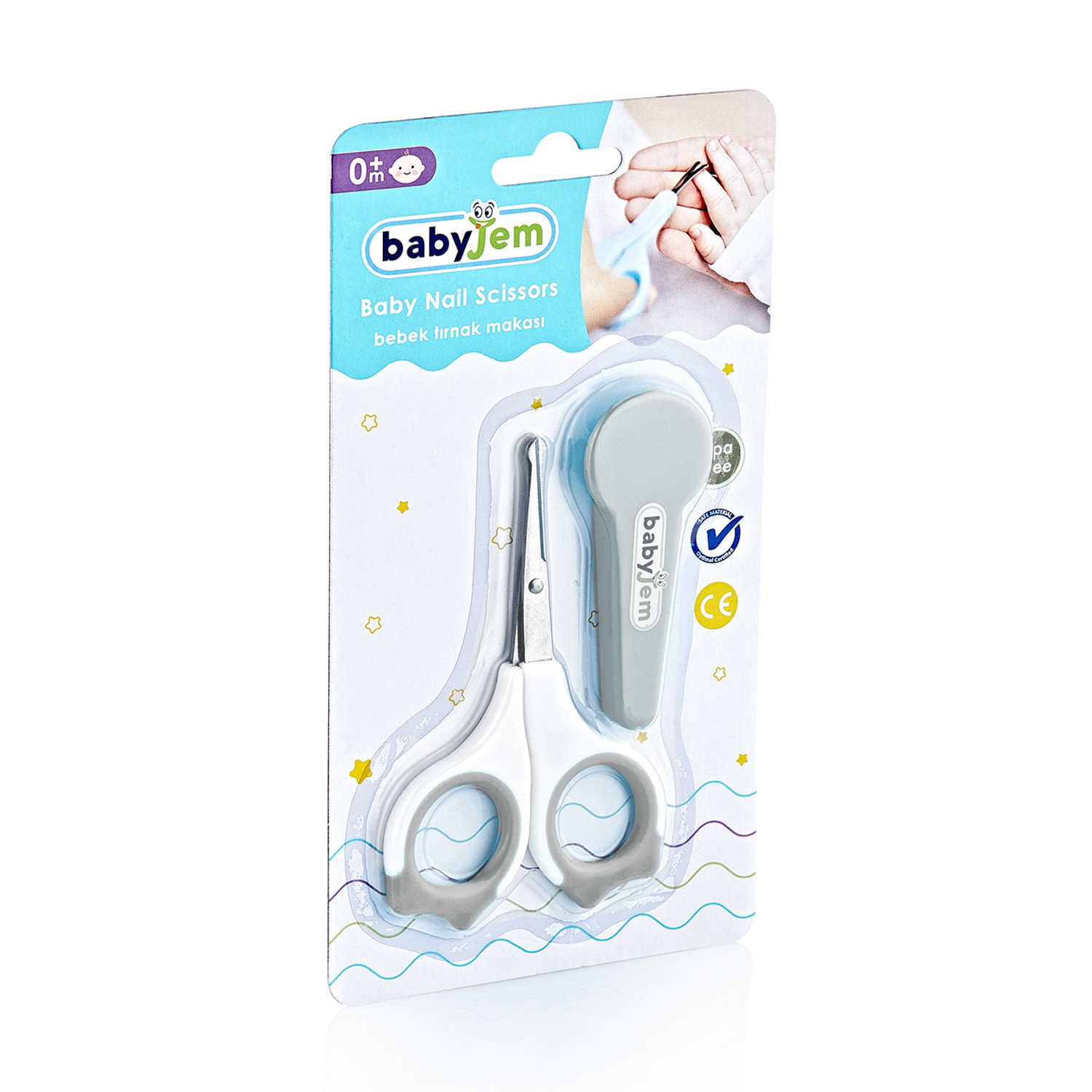 Babyjem Baby Nail Scissors / Gray - Image 4