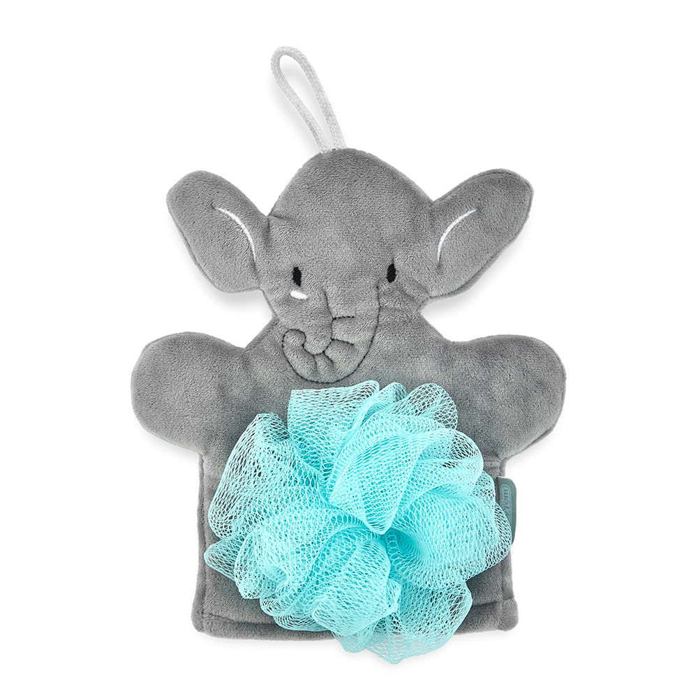 Babyjem Baby Bath Washing Cloth / Elephant/ Grey
