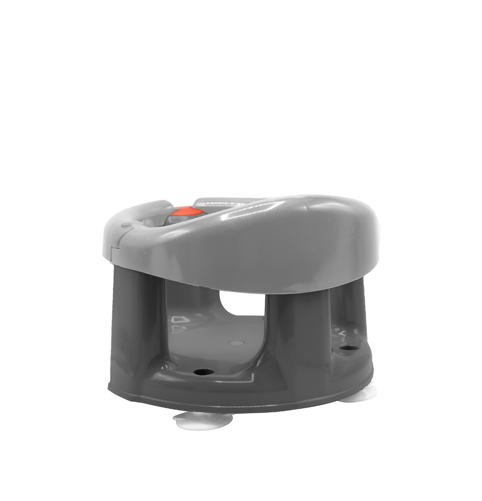 Babyjem Anti-Slip Baby Bath & Feeding Seat Grey - Image 2