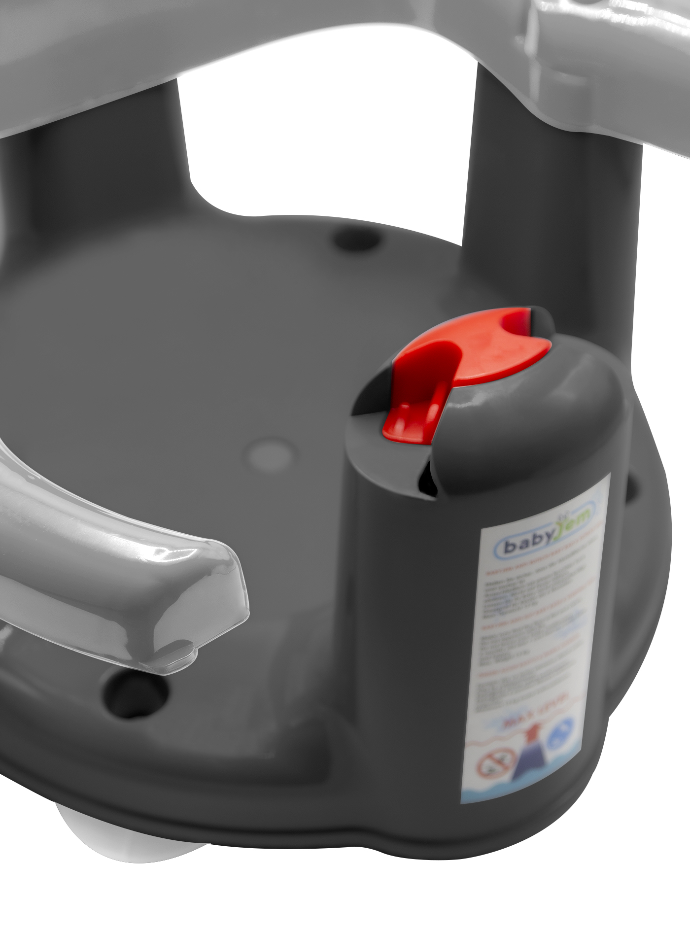 Babyjem Anti-Slip Baby Bath & Feeding Seat Grey - Image 3