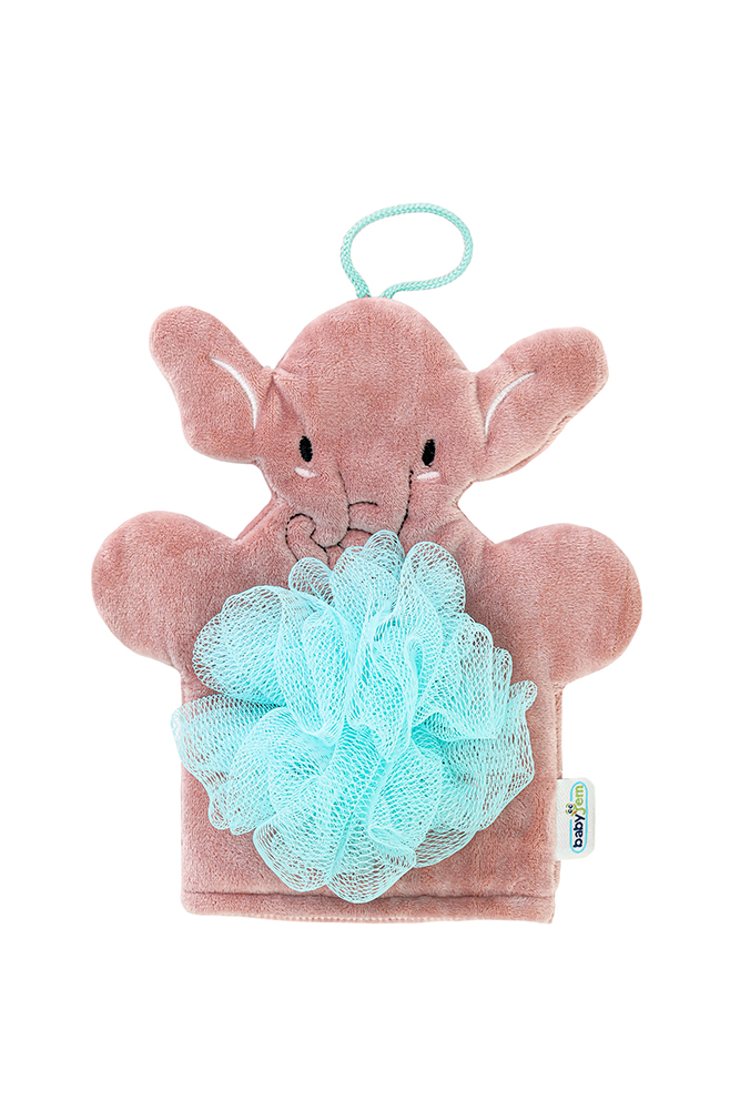 Babyjem Baby Bath Washing Cloth / Elephant/ Rose