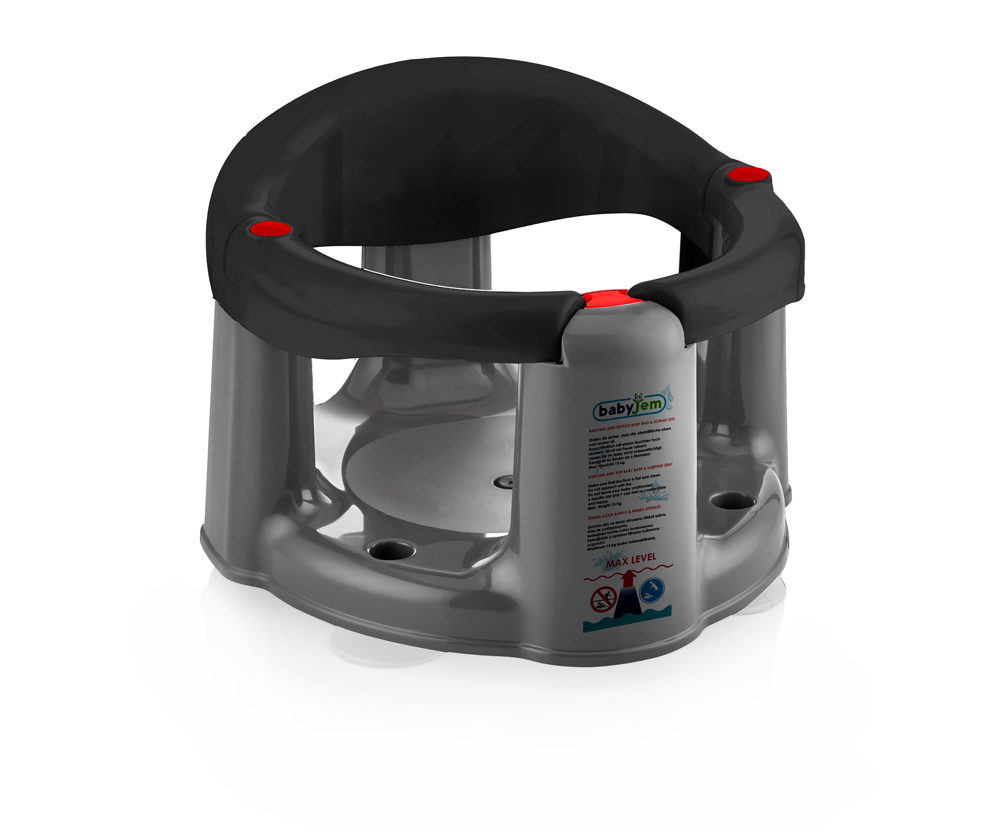 Babyjem Anti-Slip Baby Bath & Feeding Seat Black