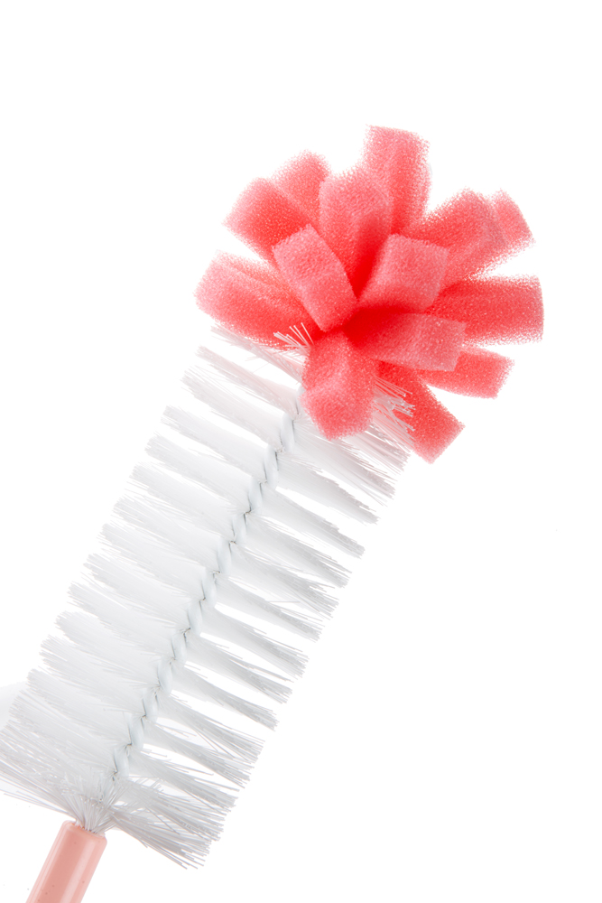 Babyjem Sponge Bottle Cleaning Brush PiÌnk - Image 3