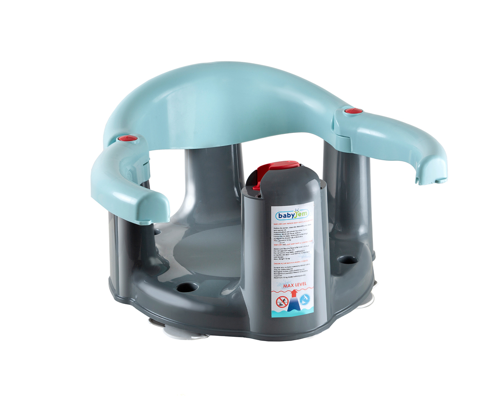Babyjem Anti-Slip Baby Bath & Feeding Seat Turquoise - Image 2
