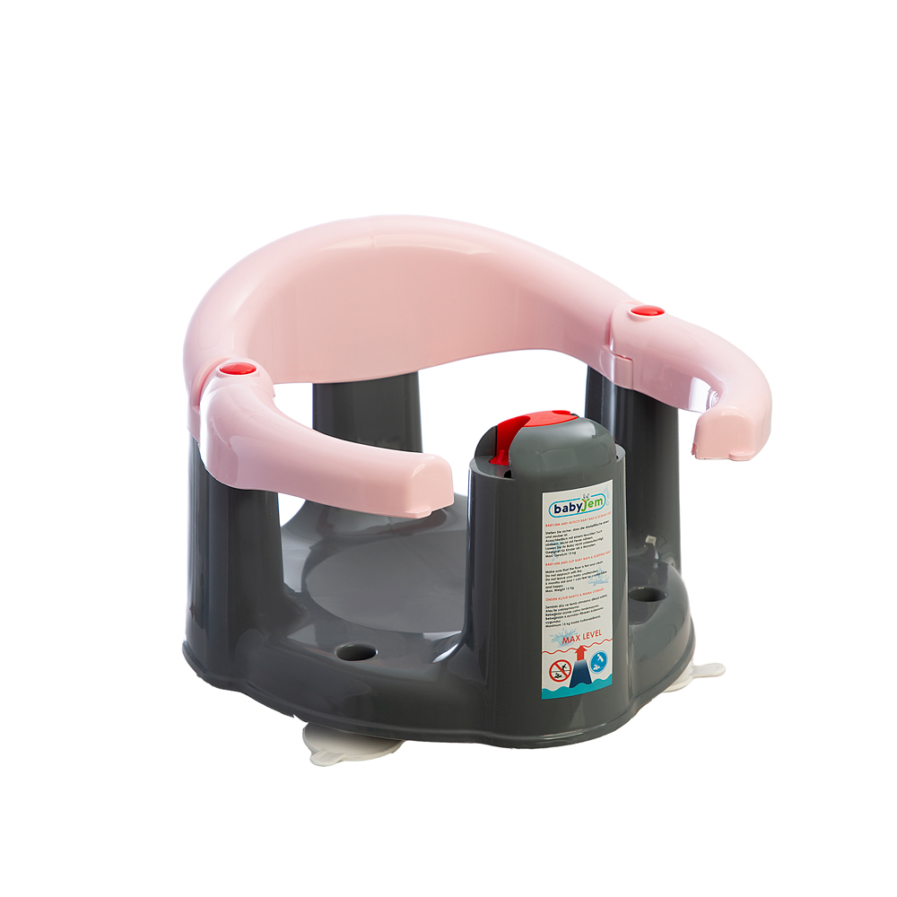 Babyjem Anti-Slip Baby Bath & Feeding Seat Pink - Image 3