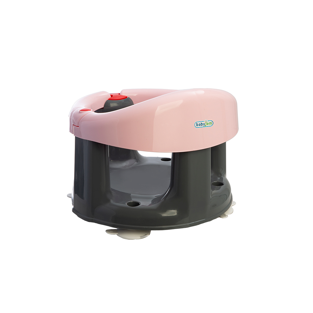 Babyjem Anti-Slip Baby Bath & Feeding Seat Pink - Image 4