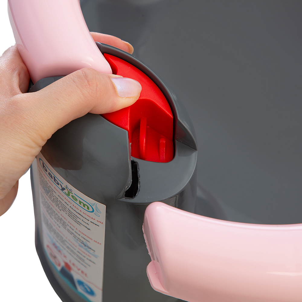 Babyjem Anti-Slip Baby Bath & Feeding Seat Pink - Image 5