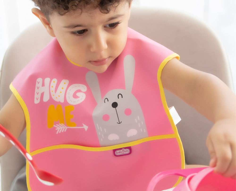 Babyjem Poly Bib Large / Pink - Image 2