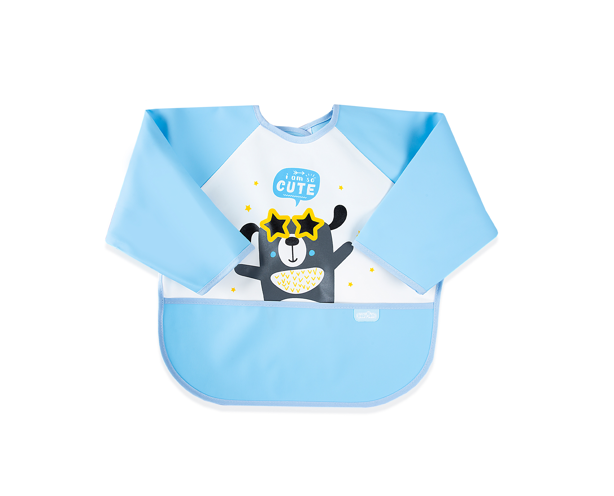 Babyjem Poly Bib Sleeved / Blue