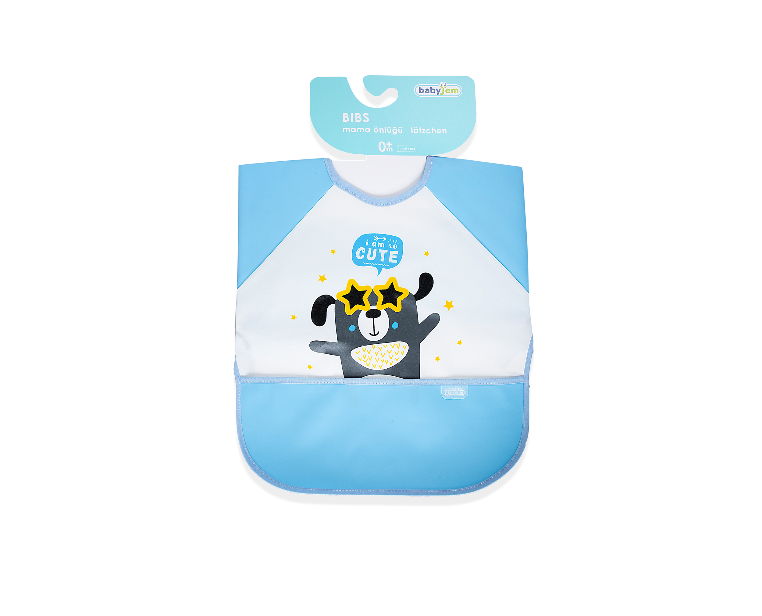 Babyjem Poly Bib Sleeved / Blue - Image 7