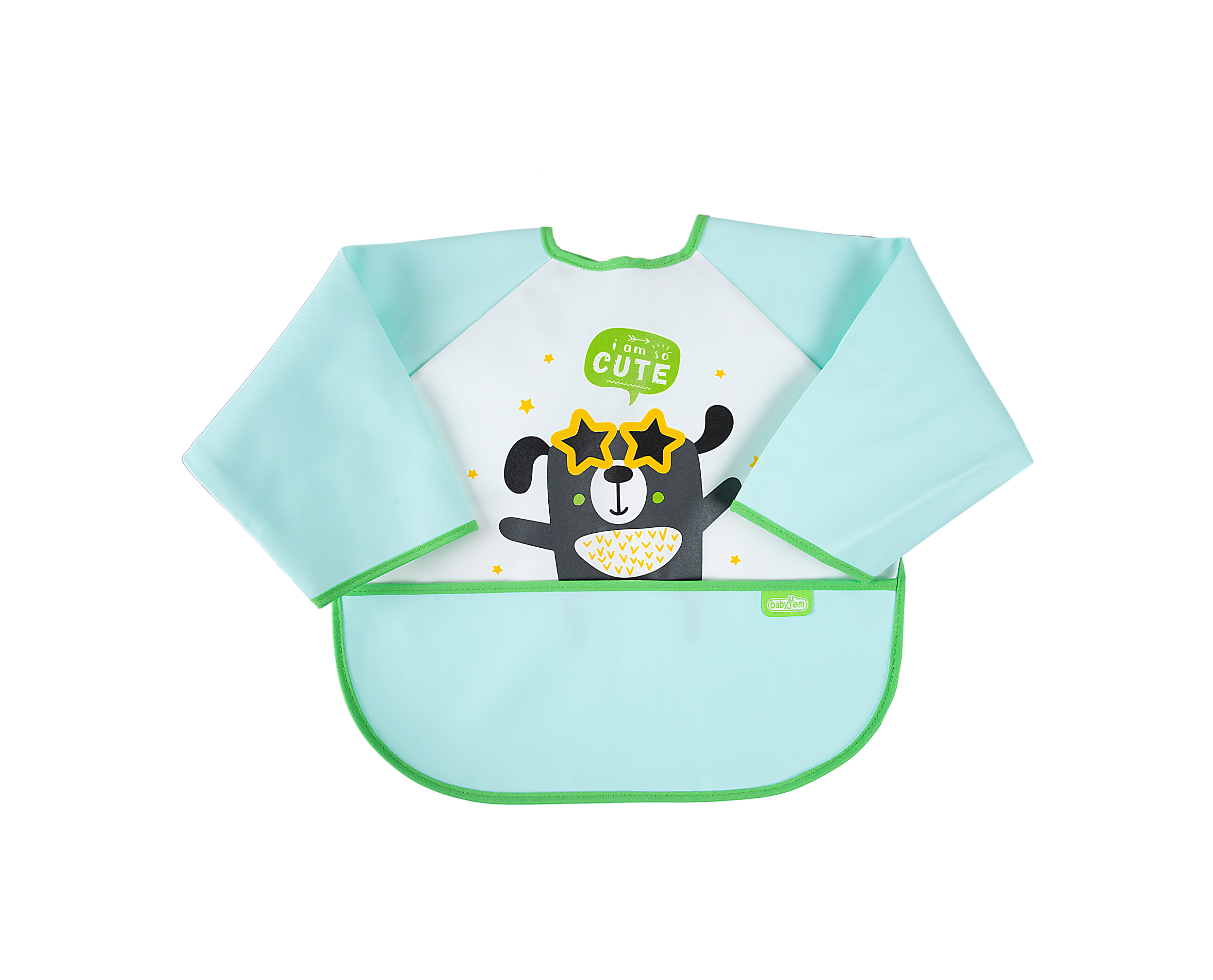 Babyjem Poly Bib Sleeved / Green