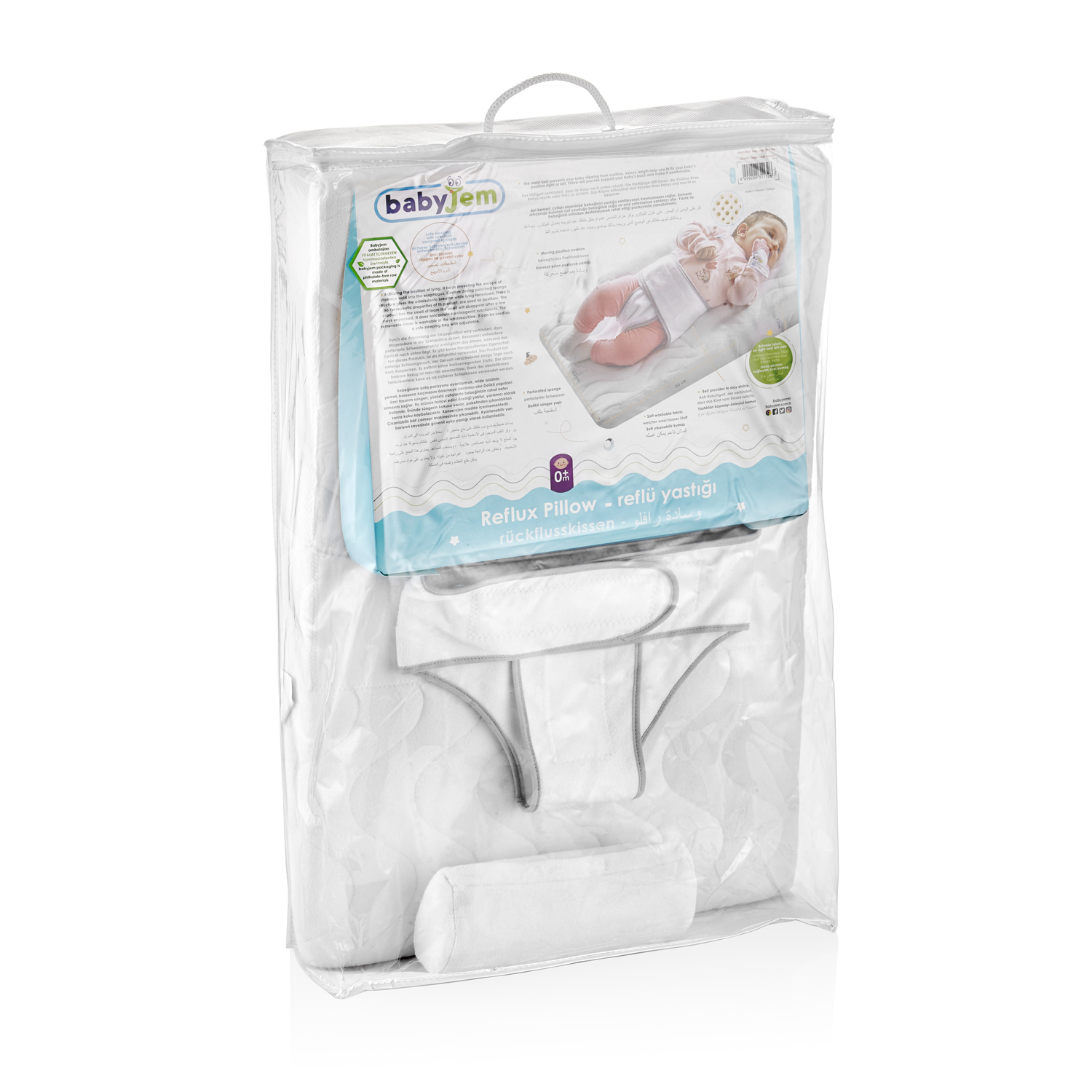 Babyjem Baby Reflux Pillow / White - Image 3