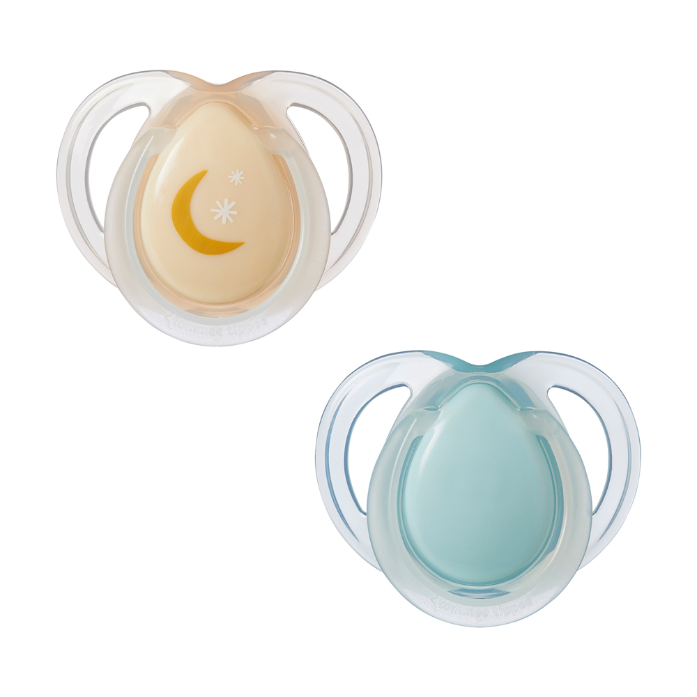 Tommee Tippee Night Time Soother Pack Of 2 (0-6M) Blue - Image 2