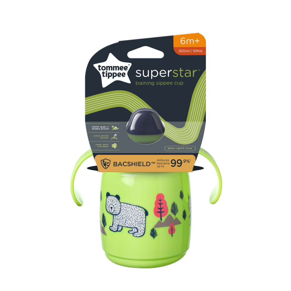 Tommee Tippee Super Star Training Sippee Cup 300 ml (6m+) Green