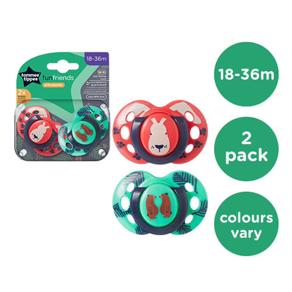 Tommee Tippee Fun Friends Soother Pack Of 2 (18-36M) - Image 3