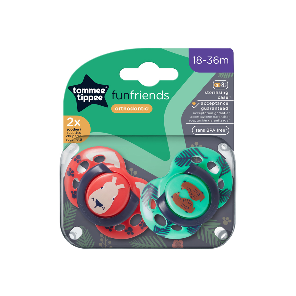 Tommee Tippee Fun Friends Soother Pack Of 2 (18-36M) - Image 4