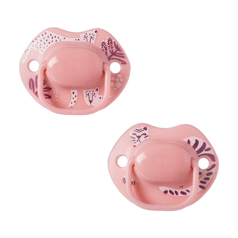 عضاضة تومي تيبي مودا باقة من 2 (0-6 أطفال) ميدنايت جانجل وردي - الصورة 2