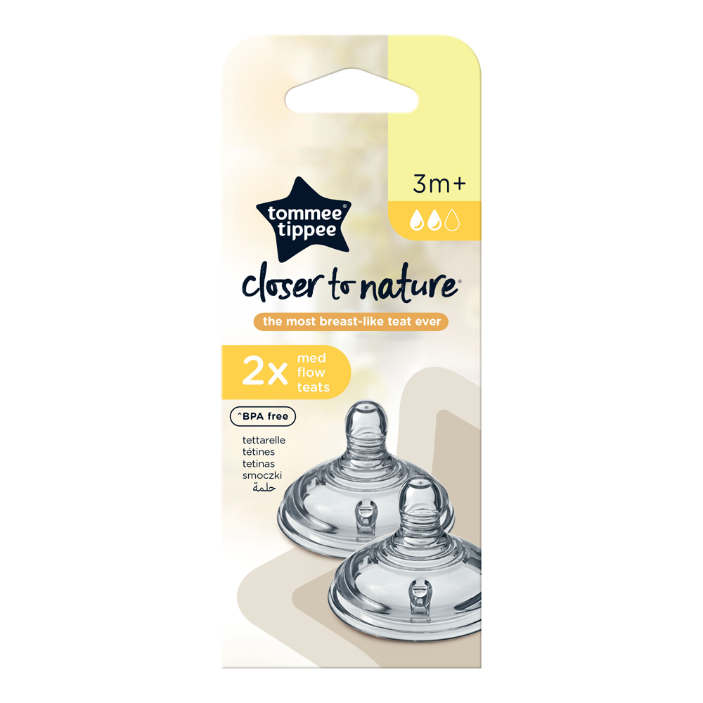 Tommee Tippee 2X Closer to Nature Med Flow Teats (3m+) - Image 2