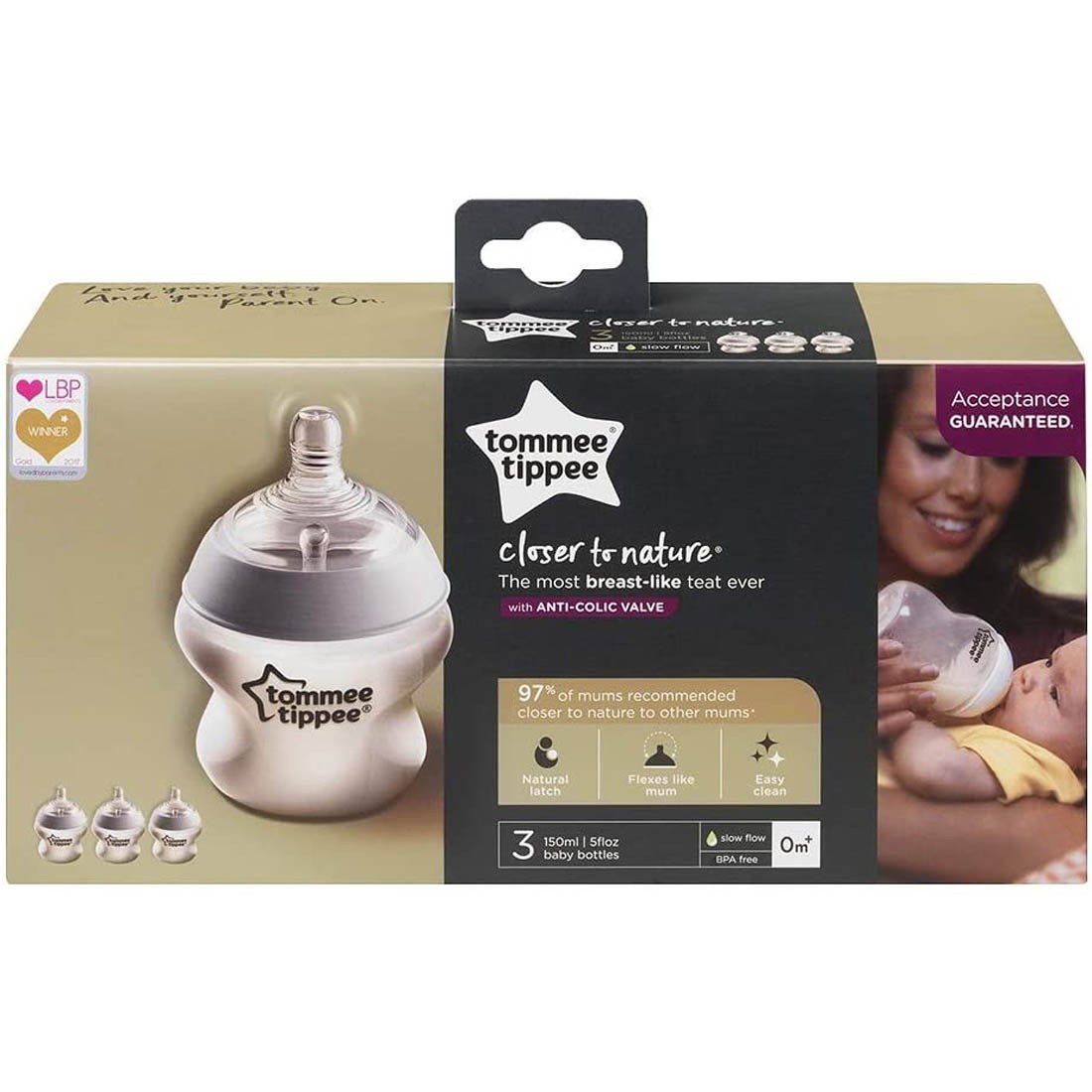 زجاجات تومي تيبي كلوزر تو نيتشر 150 مل (3 قطع) - الصورة 2