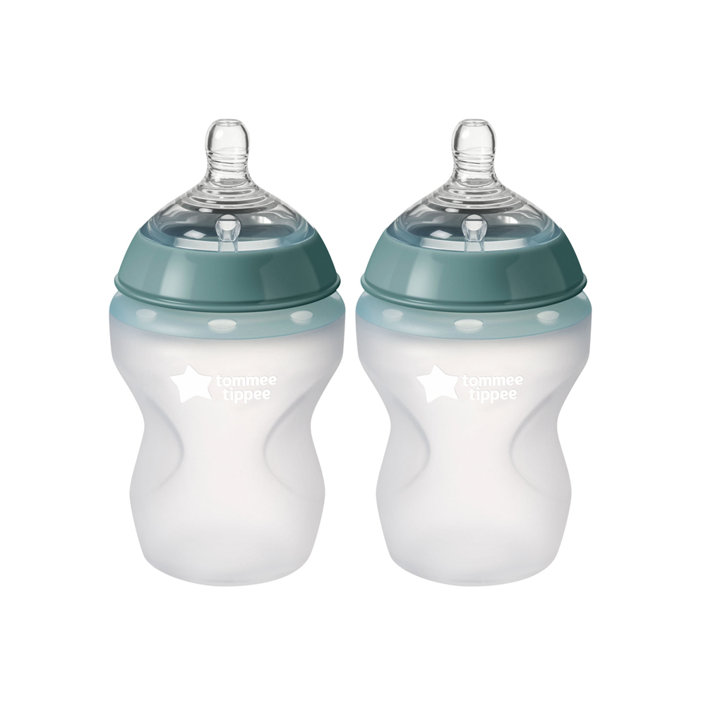 Tommee Tippee Natural Start Silicone Baby Bottle 260ml (2 Pcs)