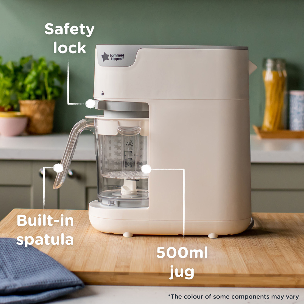 Tommee Tippee Quick Cook 6-in-1 Baby Food Maker, White - Image 2