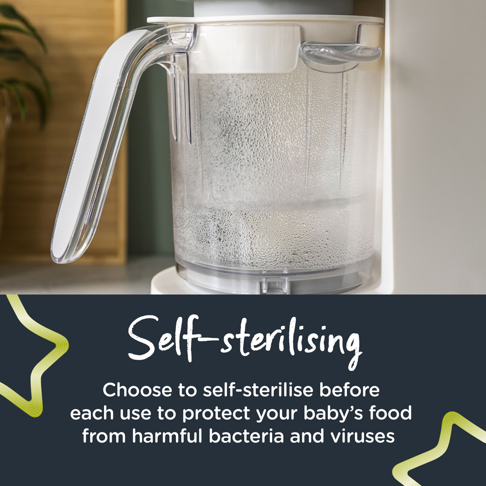 Tommee Tippee Quick Cook 6-in-1 Baby Food Maker, White - Image 4